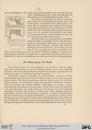 Die Befestigung des Saals