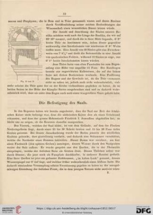 Die Befestigung des Saals