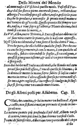 De gli Alberti posti per Alfabetto. Cap. II.
