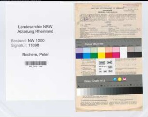Entnazifizierung Peter Bochem, geb. 17.09.1891 (Architekt)