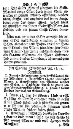 Am Sontag Ovinquages. Luc. 18,31