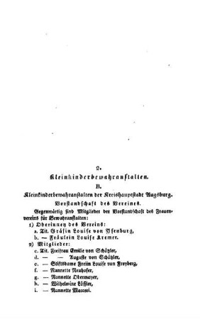 Kleinkinderbewahranstalten : (Schluß folgt)