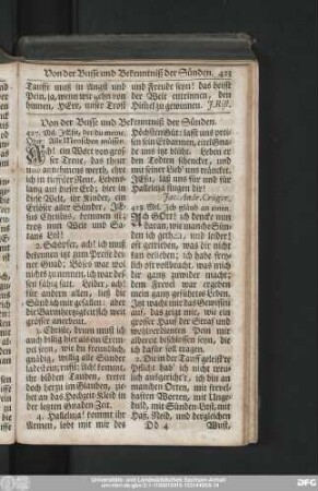 Von der Busse und Bekenntniß der Sünden.