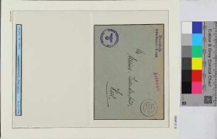 Dienstbrief, Schiffsname/Landeinheit: Stuttgart, Feldpostnr. 17041; Frankatur, Mi.-Nr.: [Keine]; Poststempel: 6.3.42.-12; Nebenstempel: Dienststelle Feldpost-Nr. M 17041