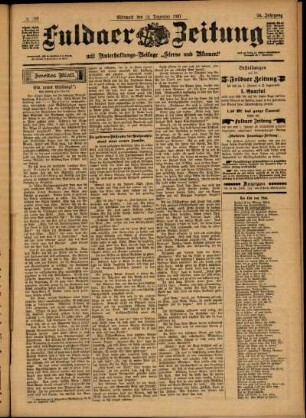 Zweite Ausgabe vom Mittwoch, den 22. Dezember 1897.