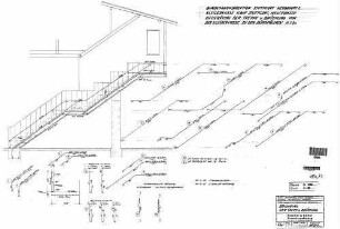 Stuttgart Hbf: Dienstgebäude Kleiderkasse Wolframstraße Bewehrung Treppe und Brüstung