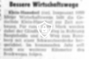 Bessere Wirtschaftswege
