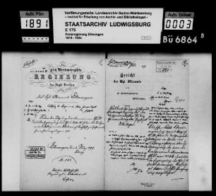 Schuldenwesen der Teilgemeinde Weiler, Gemeindebezirk Jagstzell