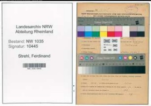 Entnazifizierung Ferdinand Strehl , geb. 02.06.1897 (Elektromeister)