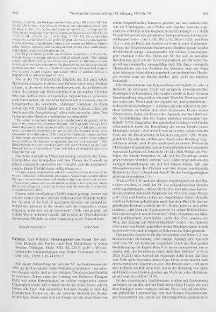 609-611 [Rezension] Niebuhr, Karl-Wilhelm, Heidenapostel aus Israel