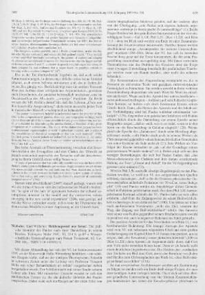 609-611 [Rezension] Niebuhr, Karl-Wilhelm, Heidenapostel aus Israel