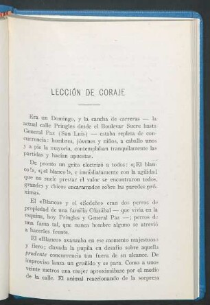 Lección de coraje