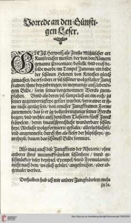 Vorrede an den Leser