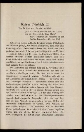 Kaiser Friedrich III.