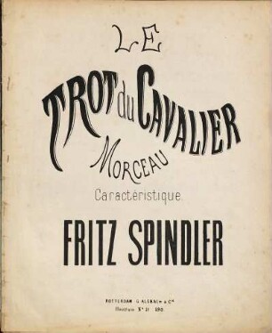 Le trot du cavalier : morceau caractéristique
