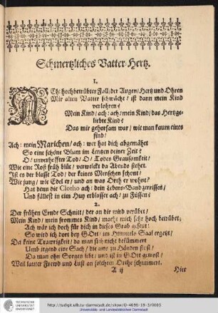 Schmertzliches Vatter Hertz
