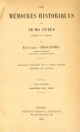 T.5: (Chapitres XLIII - XLVII)