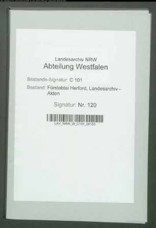 Äbtissin zu Herford ./. Magistrat zu Herford und preuß. Kammerbeamte zu Bielefeld