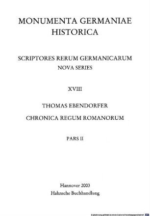 Chronica regum Romanorum, 2
