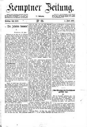 Kemptner Zeitung. 1870,2 = Jg. 87