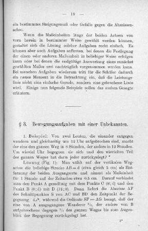§ 3. Bewegungsaufgaben mit einer Unbekannten.
