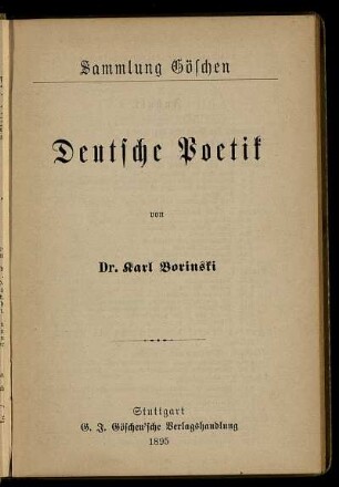 Deutsche Poetik