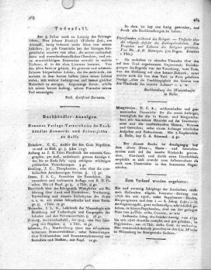 Buchhändler-Anzeigen.
