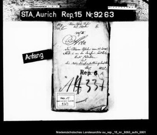 Die Reparatur der Deiche und Siele nach der Sturmflut im Amt Norden