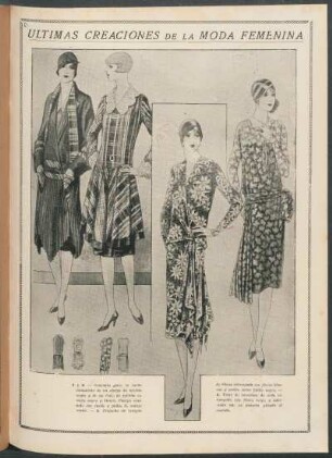 Últimas creaciones de la moda femenina