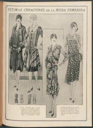 Últimas creaciones de la moda femenina