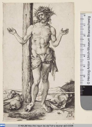 Der Schmerzensmann mit ausgebreiteten Armen (Ecce homo)