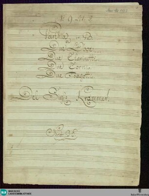 Partitas - Don Mus.Ms. 1163 : winds; B|b; PadK 4.32