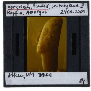 Vorgriechische Plastik, Kopf aus Amorgos