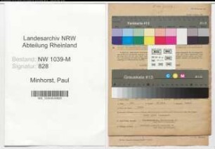 Entnazifizierung Paul Minhorst , geb. 16.04.1896 (Gastwirt)