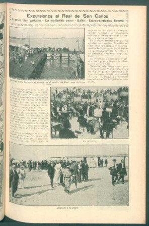 Excursiones al Real de San Carlos : 6 pesos bien gastados - Un espléndido paseo - Baños - Entretenimentos diversos