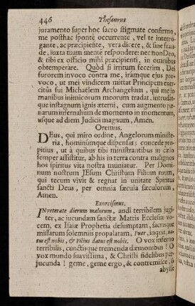 446-457, Inveterate dierum malorum, audi terribilem jugiter, ac ...