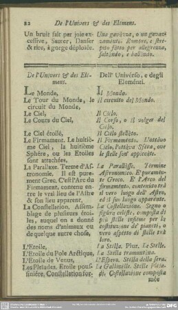 De l'Univers & des Elémens