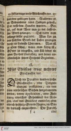 28. Jesus Christus tragt mehrere Gleichnussen vor