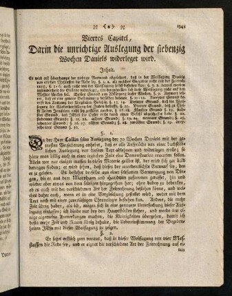 1343-1366, Viertes Capitel