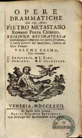 Opere drammatiche, 1