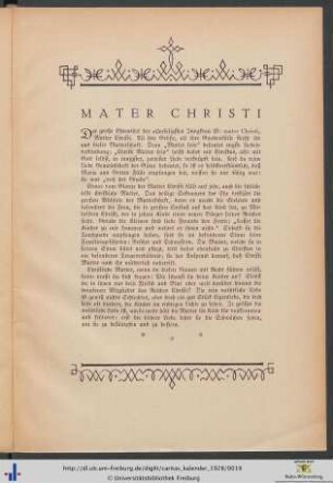 Mater Christi.