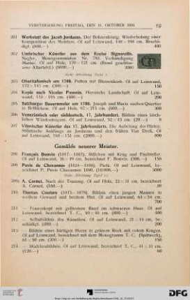 Gemälde neuerer Meister. (Nr. 208-232)