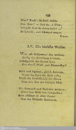 LV. Die höchste Weihe