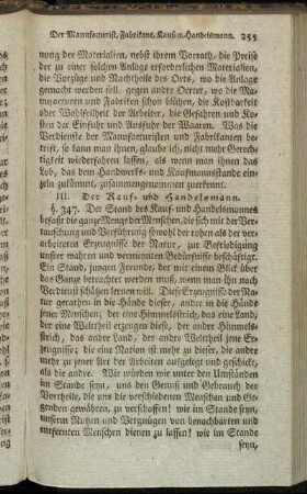 III. Der Kauf- und Handelsmann.