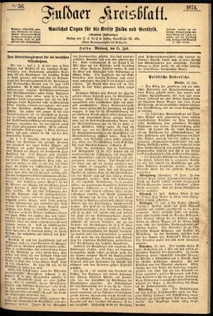 Ausgabe vom Mittwoch, den 15. Juli 1874.