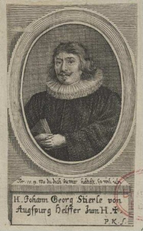 Bildnis des Johann Georg Stierle