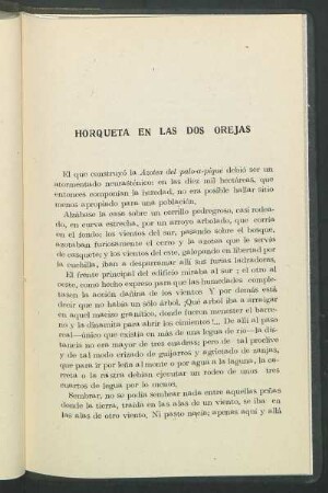 Horqueta en las dos orejas