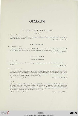 Gemälde (Nr. 1-125)