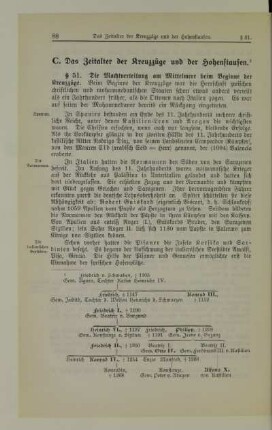 C. Das Zeitalter der Kreuzzüge und der Hohenstaufen