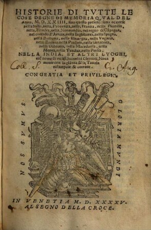 Historie di tutte le cose degni di memoria ...
